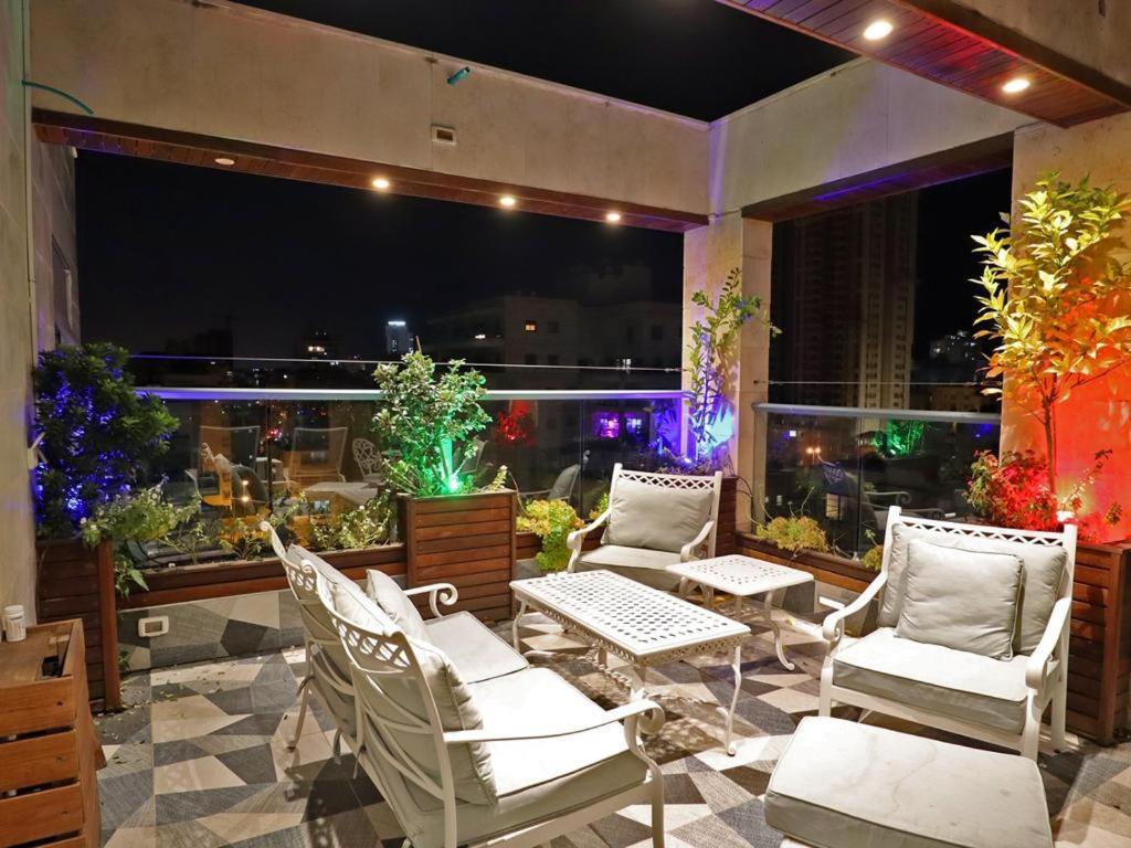 Luxury Rooftop Apartment In Netanya Bagian luar foto
