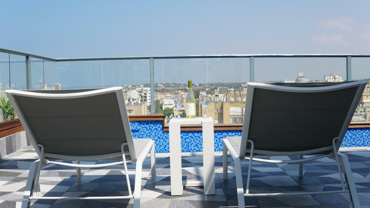 Luxury Rooftop Apartment In Netanya Bagian luar foto
